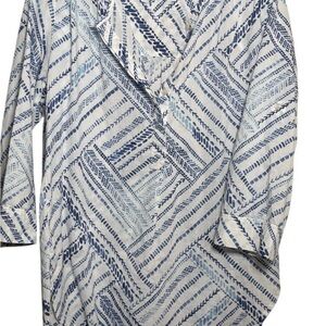 Blue Patterned Men's Shirt